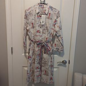 NWT 25 year anniversary Cath Kidson birthday shirt dress size 12 US London theme